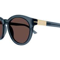 GG1501S Blue recycled acetate Sunglasses - Shiny Transparent Blue