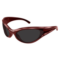 BB0317S Burgundy bio injection Sunglasses - Shiny Solid Metallic Burgundy