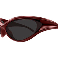 BB0317S Burgundy bio injection Sunglasses - Shiny Solid Metallic Burgundy