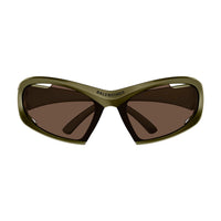 BB0318S Green bio injection Sunglasses - Shiny Solid Metallic Mud
