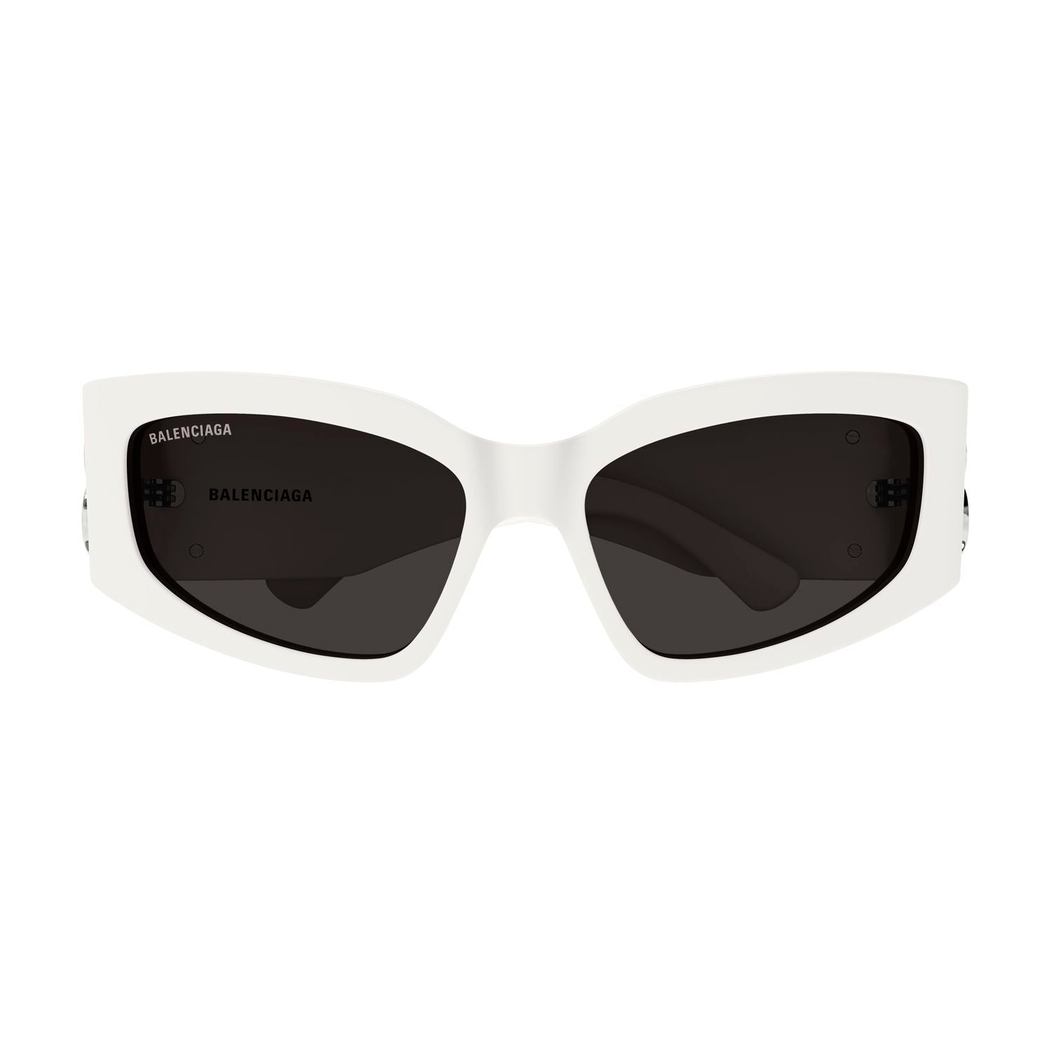 BB0321S White recycled acetate Sunglasses - Shiny White