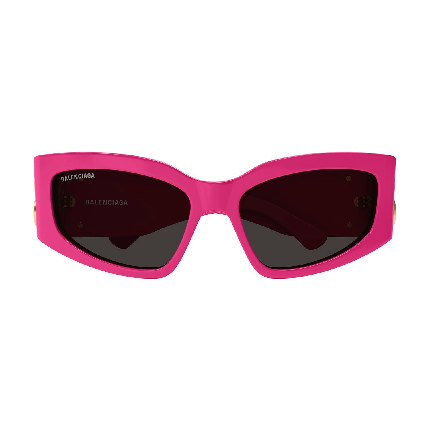 BB0321S Pink recycled acetate Sunglasses - Shiny Solid Bright Pink