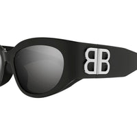BB0324SK Grey recycled acetate Sunglasses - Shiny Grey