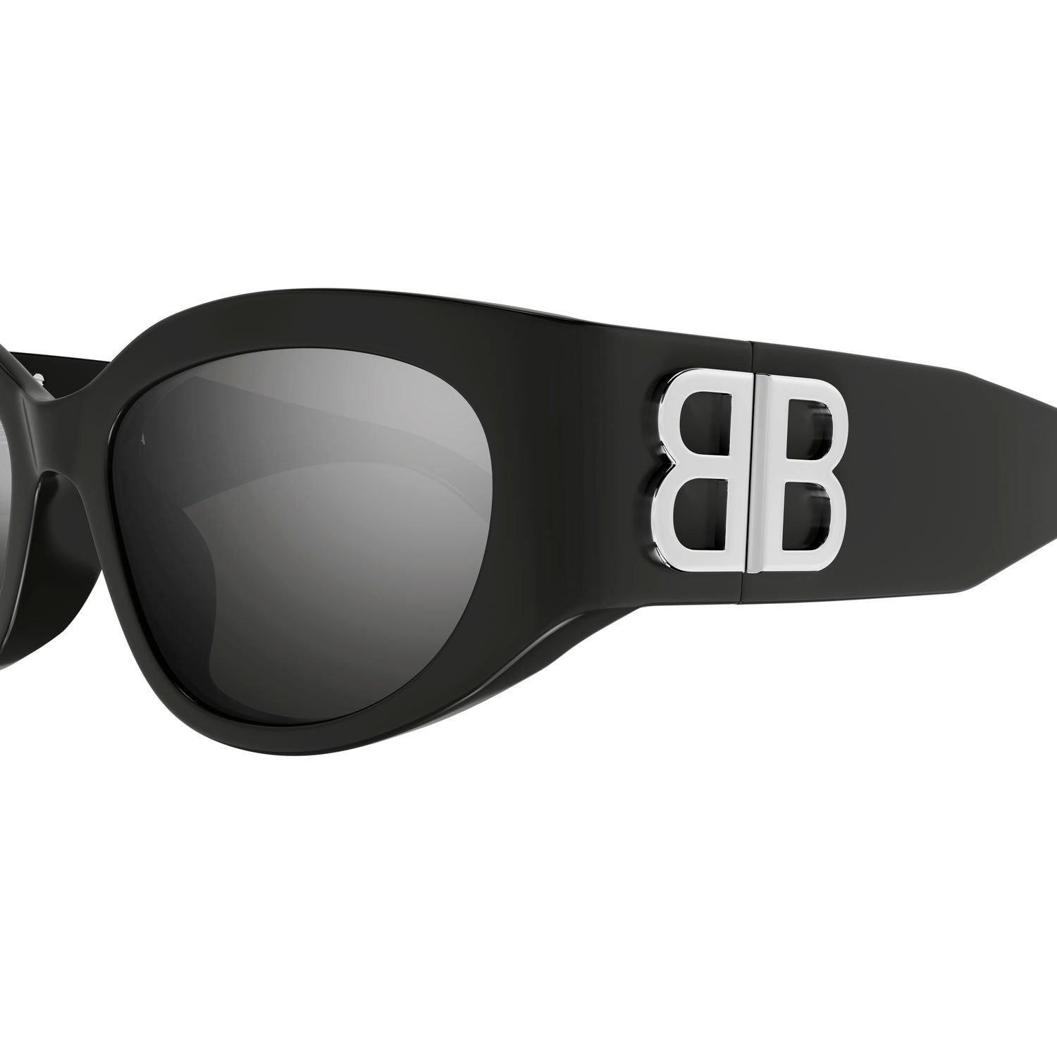 BB0324SK Grey recycled acetate Sunglasses - Shiny Grey
