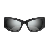 BB0327S Grey recycled acetate Sunglasses - Shiny Transparent Dark Grey