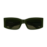 BB0328S Green recycled acetate Sunglasses - Shiny Transparent Green