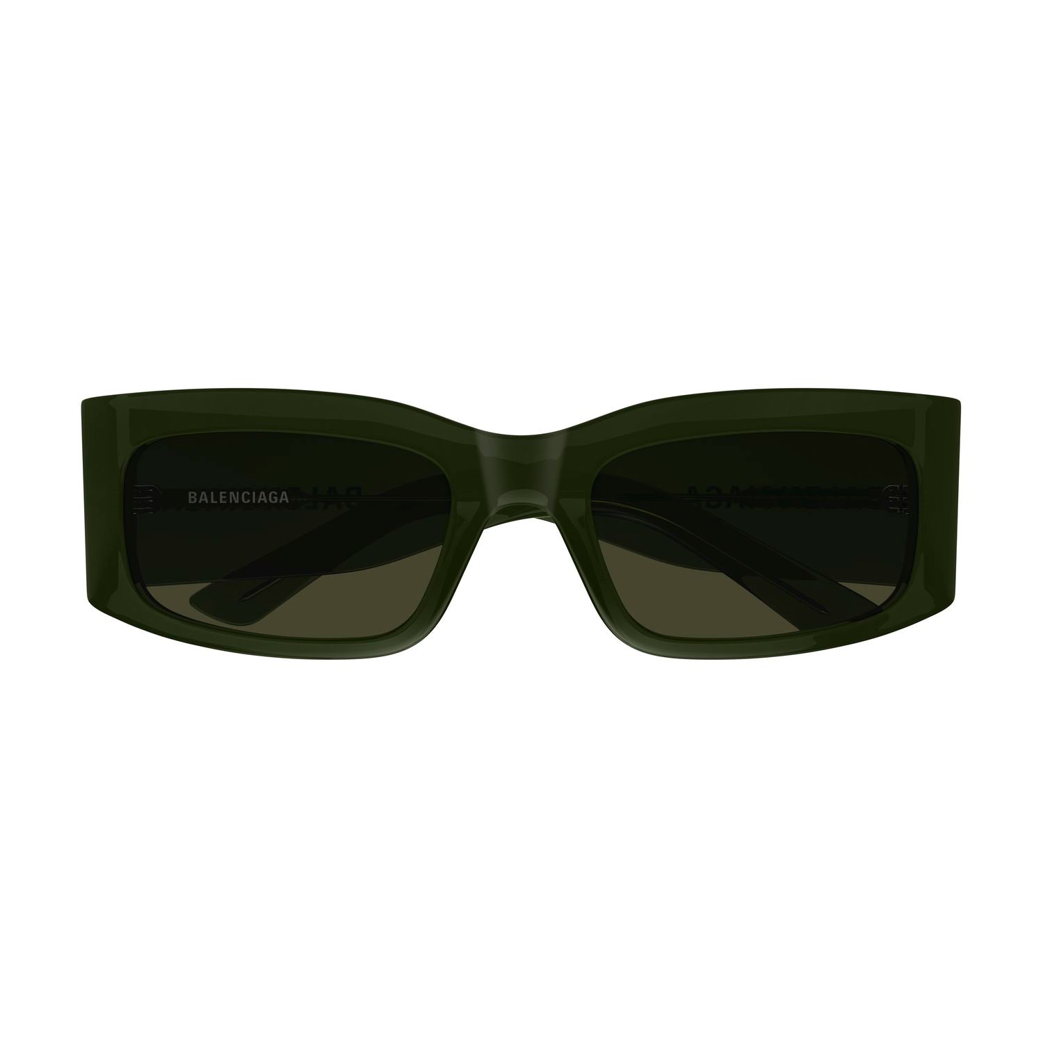 BB0328S Green recycled acetate Sunglasses - Shiny Transparent Green