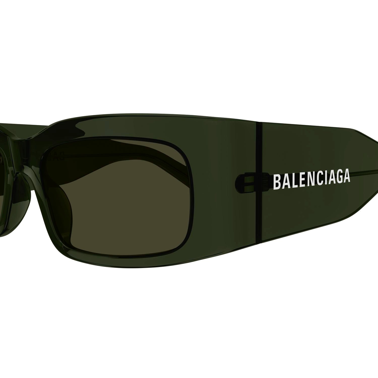 BB0328S Green recycled acetate Sunglasses - Shiny Transparent Green