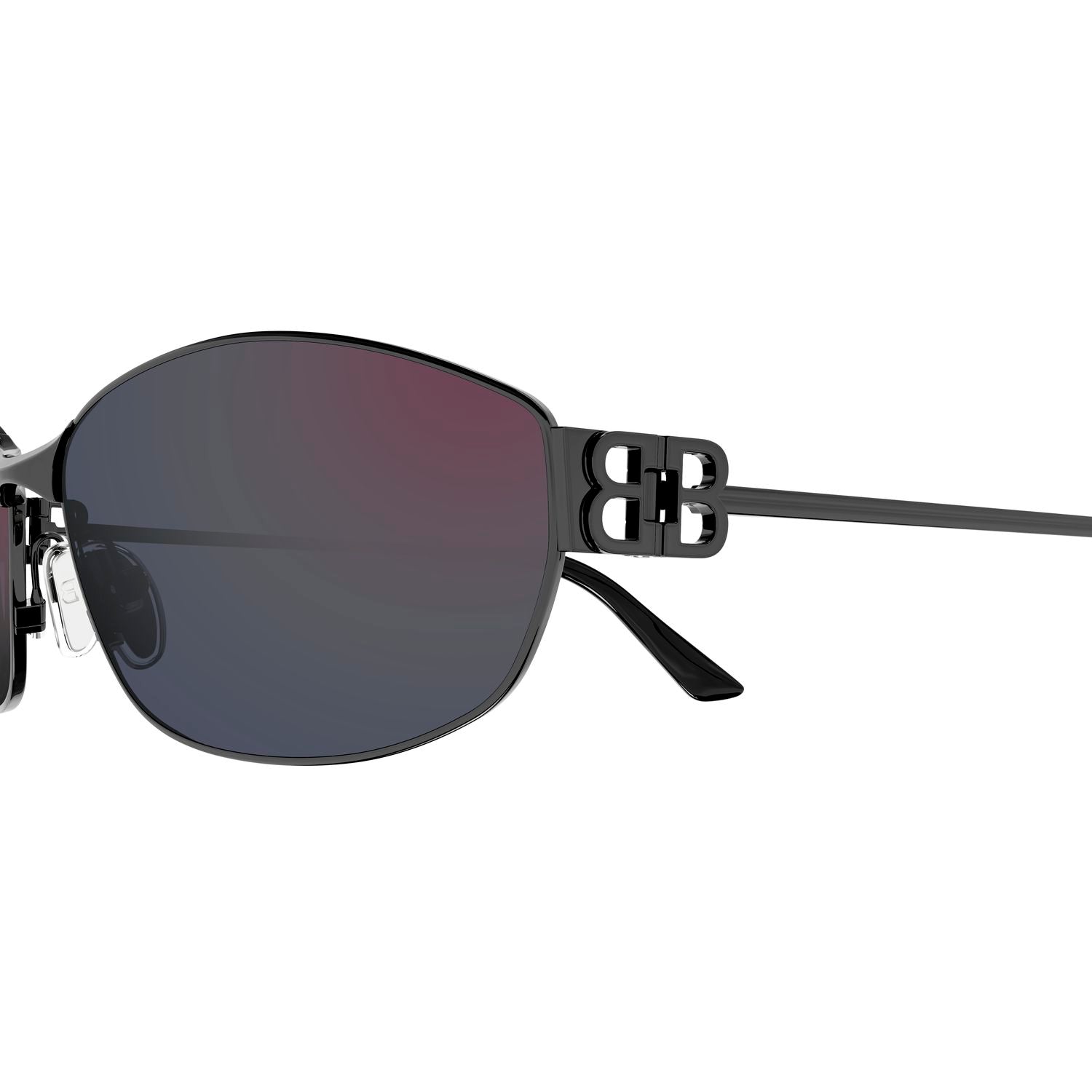 BB0336S Ruthenium metal Sunglasses - Shiny Ruthenium
