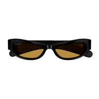 GG1635S Black recycled acetate Sunglasses - Shiny Solid Black