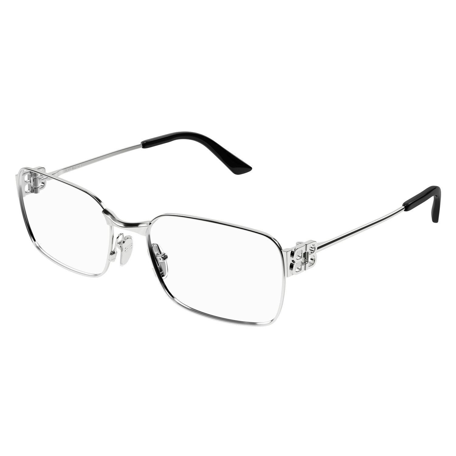 BB0340O Silver metal Optical Frames - Shiny Silver
