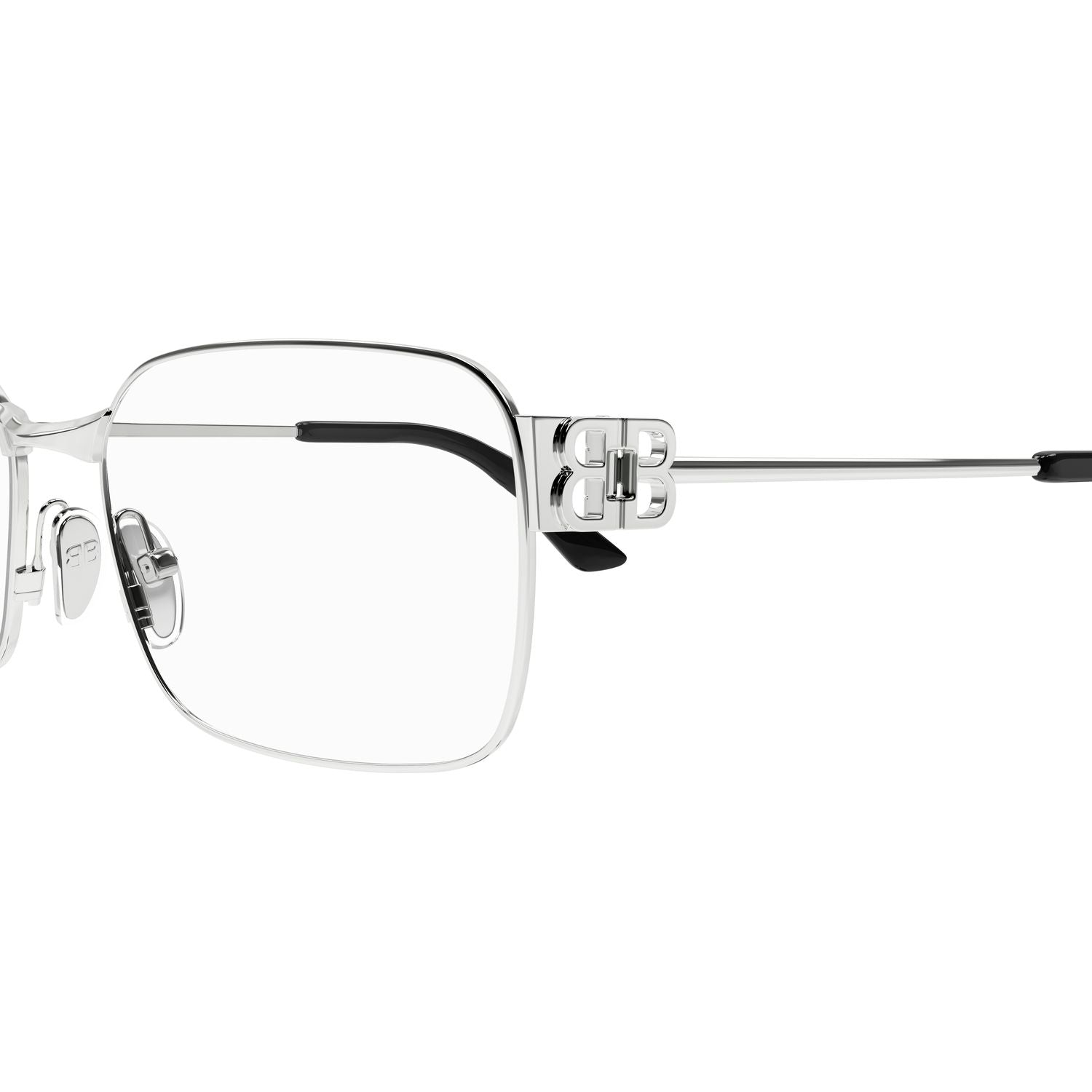 BB0340O Silver metal Optical Frames - Shiny Silver
