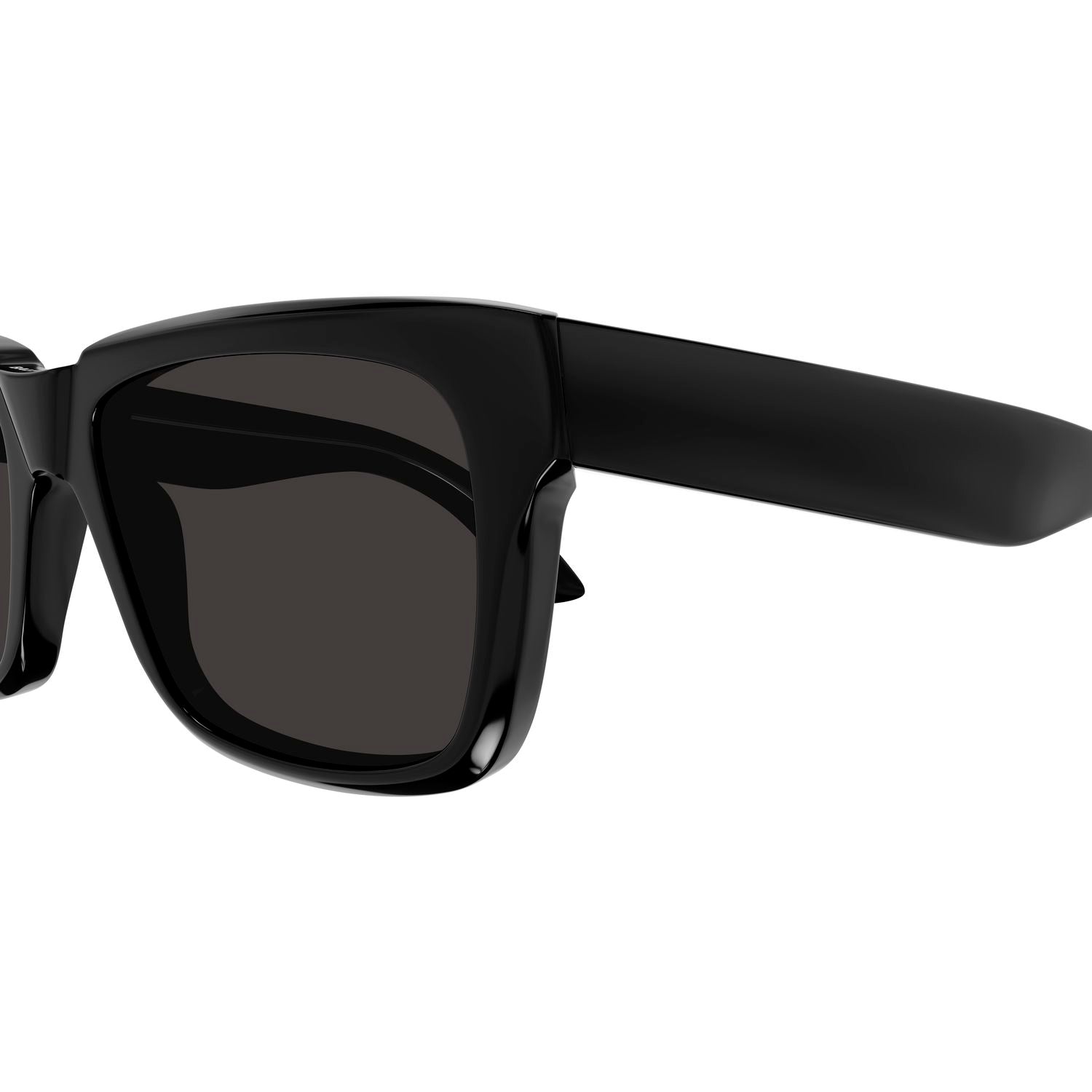 BB0346S Black recycled acetate Sunglasses - Shiny Black