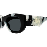 GG1627S Black recycled acetate Sunglasses - Shiny Black
