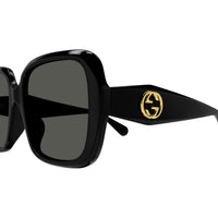 GG1629SA Black recycled acetate Sunglasses - Shiny Black
