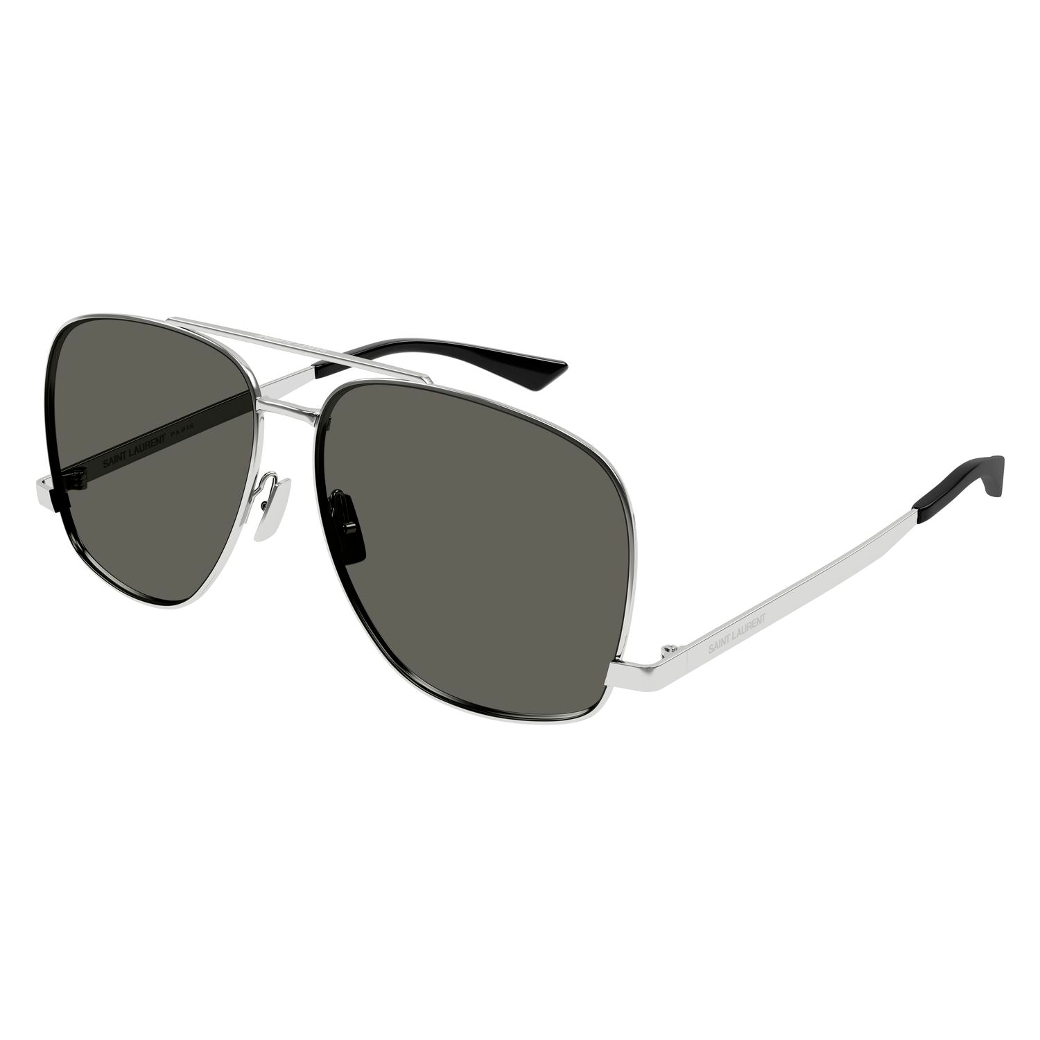 SL 653 Leon Silver metal Sunglasses - Shiny Silver