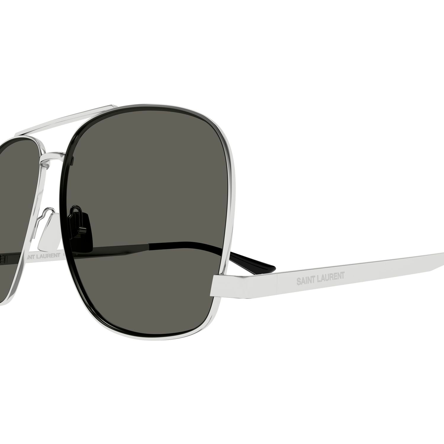 SL 653 Leon Silver metal Sunglasses - Shiny Silver