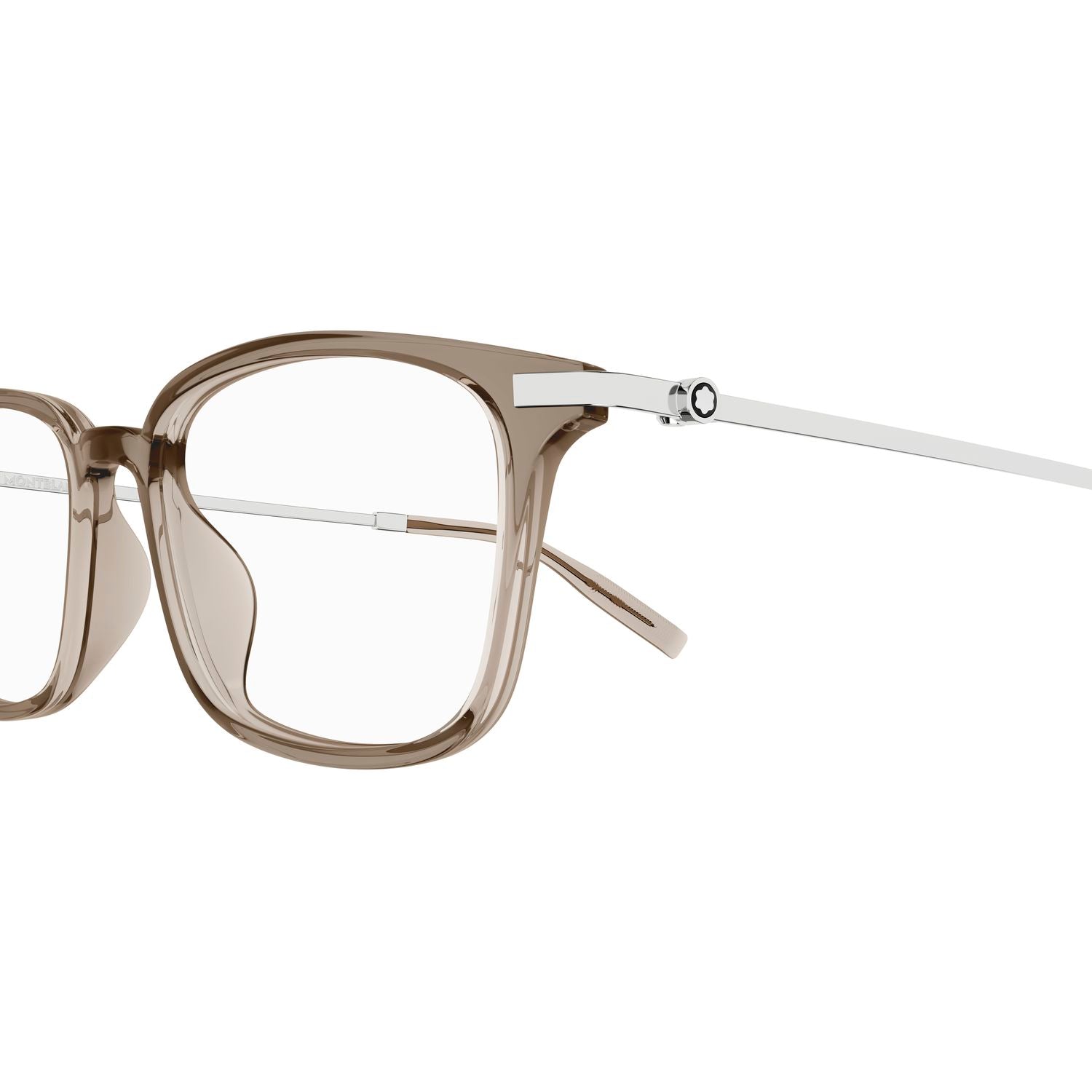 MB0315OA Brown recycled acetate Optical Frames - Shiny Transparent Brown