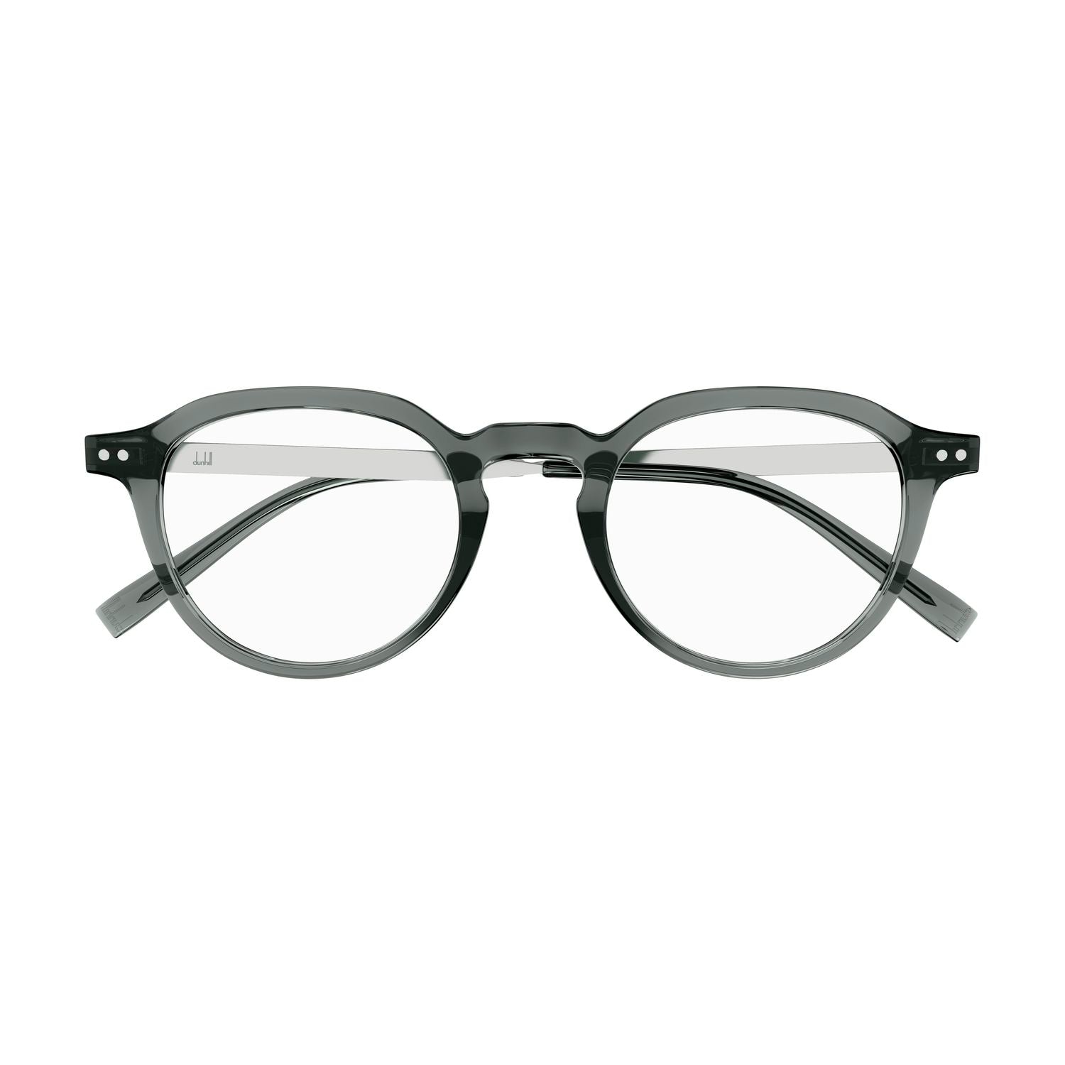DU0091O Grey recycled acetate Optical Frames - Shiny Transparent Grey