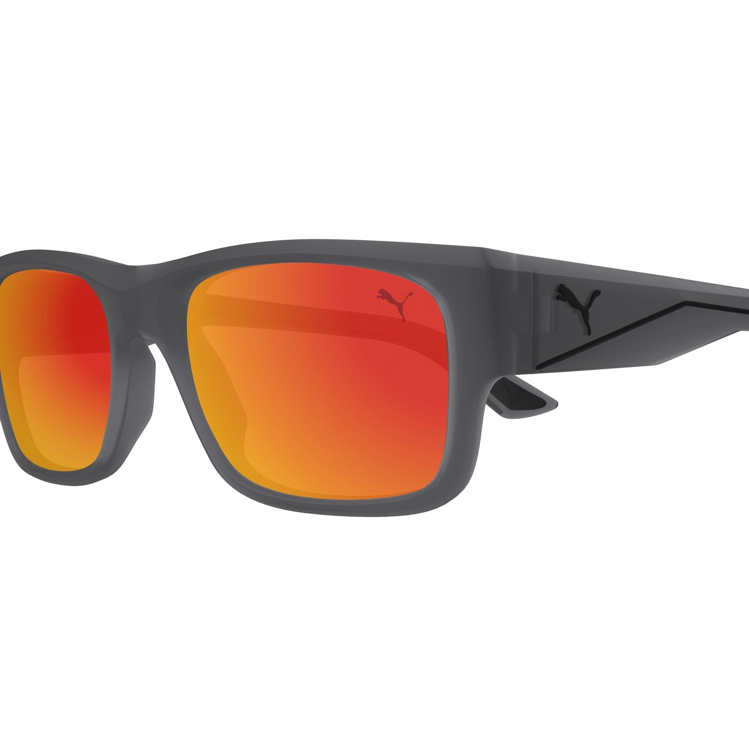 PU0438S Grey injection Sunglasses - Matte Transparent Grey