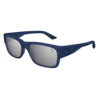 PU0438S Blue injection Sunglasses - Matte Transparent Blue