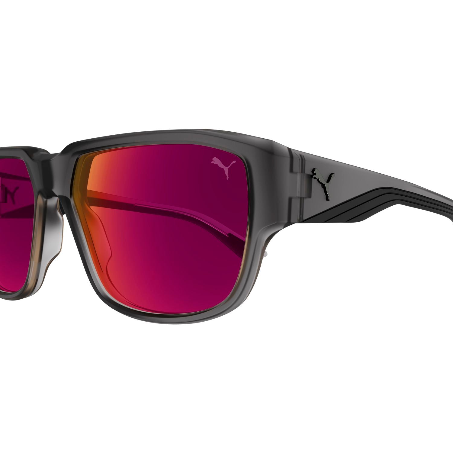 PU0445S Grey injection Sunglasses - Matte Transparent Grey