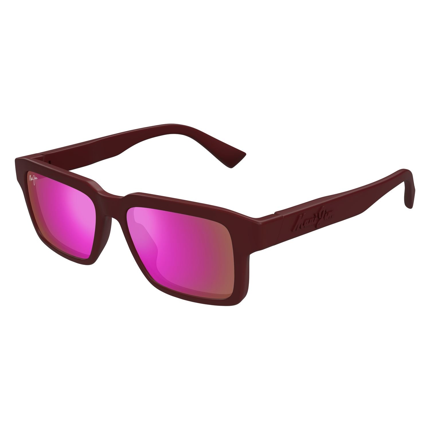 MJ0635S Burgundy bio injection Sunglasses - Matte Burgundy