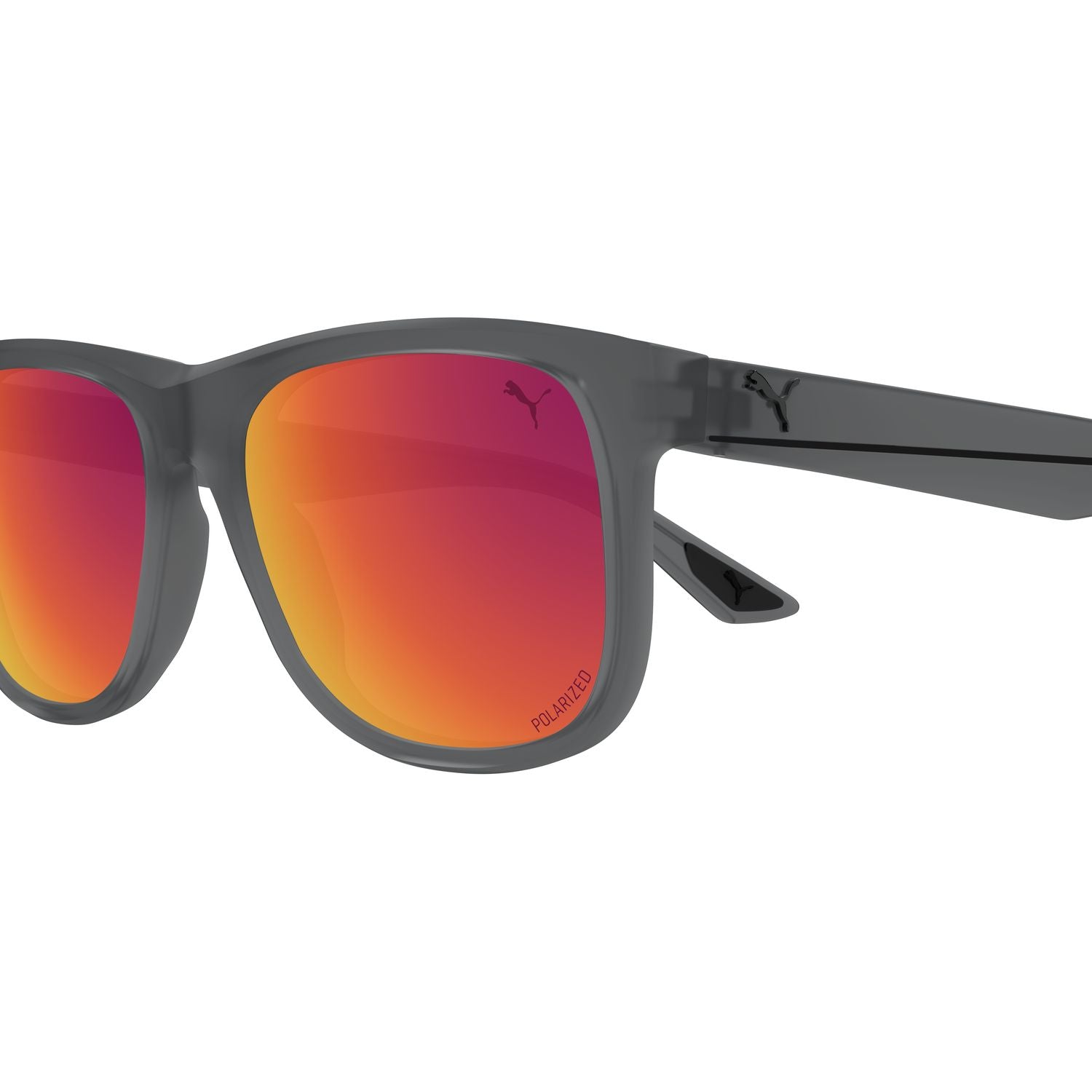 PU0442S Grey injection Sunglasses - Matte Transparent Grey