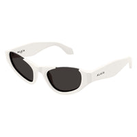 AA0076S White recycled acetate Sunglasses - Shiny White