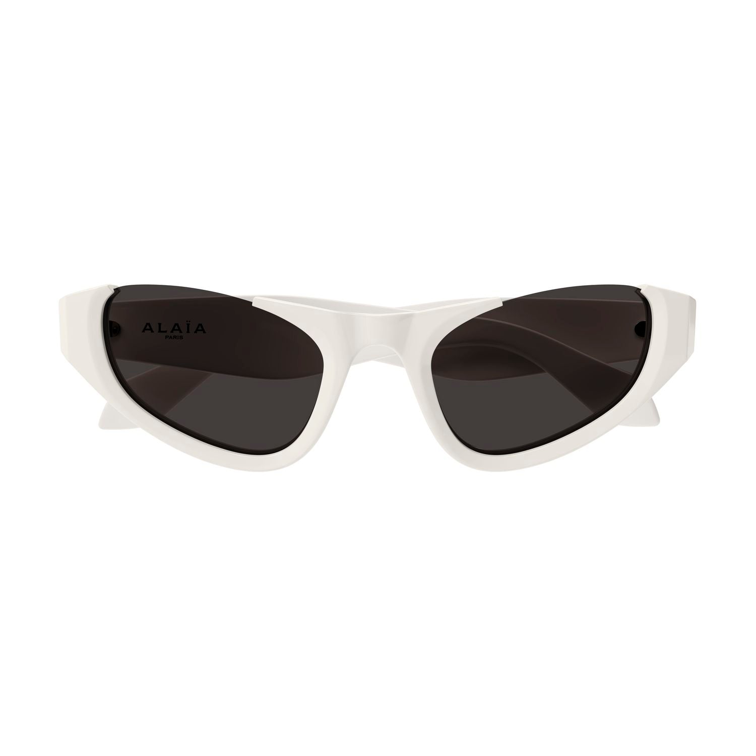 AA0076S White recycled acetate Sunglasses - Shiny White