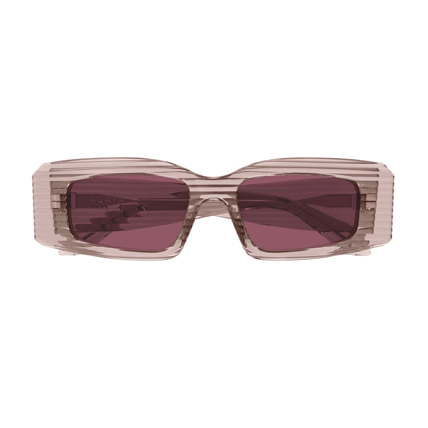 AA0078S Brown recycled acetate Sunglasses - Shiny Transparent Brown