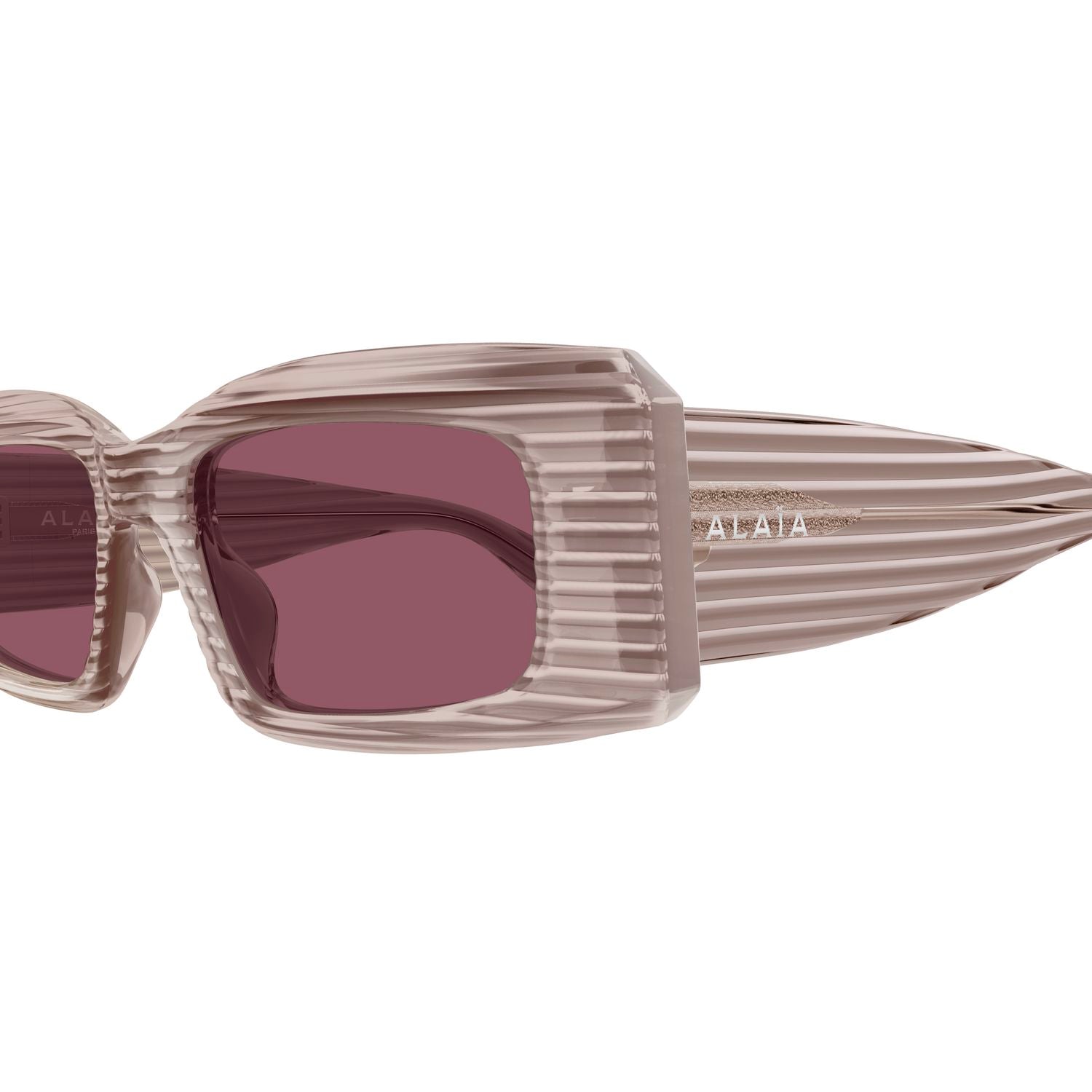 AA0078S Brown recycled acetate Sunglasses - Shiny Transparent Brown