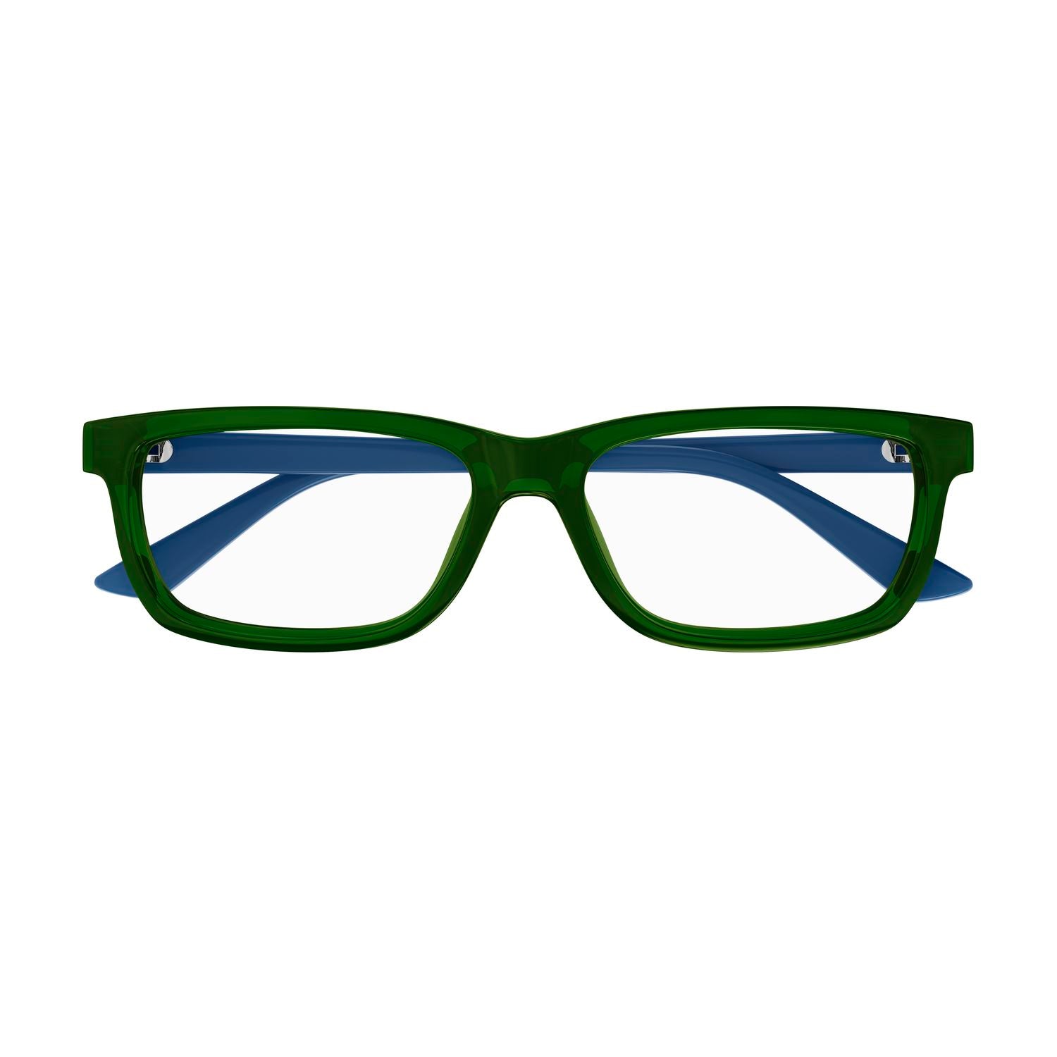 PJ0076O Green recycled acetate Optical Frames - Shiny Transparent Green