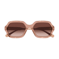 CH0227S Brown recycled acetate Sunglasses - Shiny Transparent Light Brown