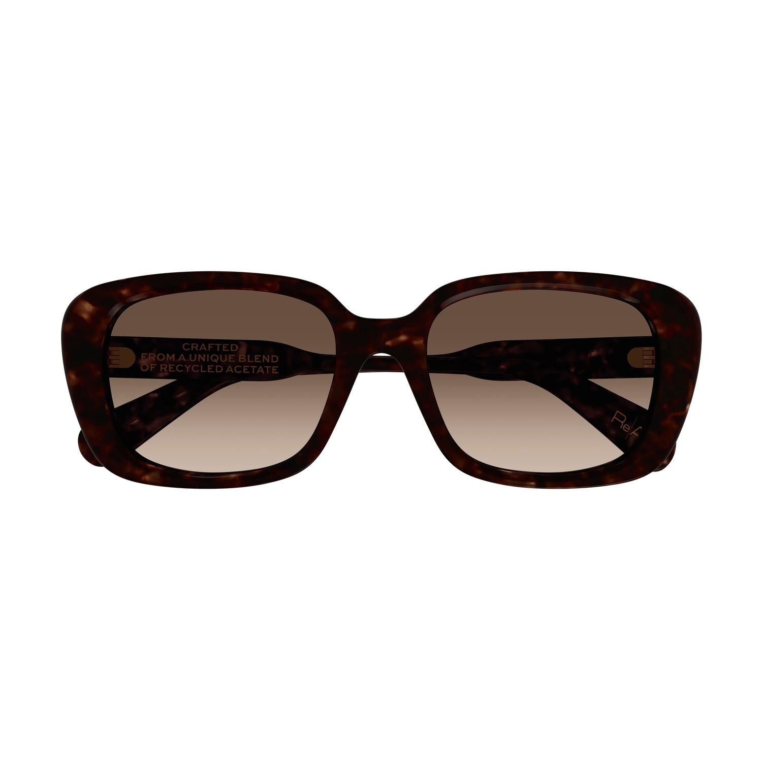CH0225SK Havana recycled acetate Sunglasses - Shiny Havana