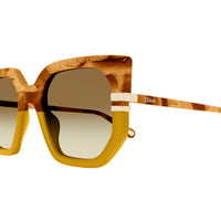 CH0240S Brown recycled acetate Sunglasses - Shiny Brown