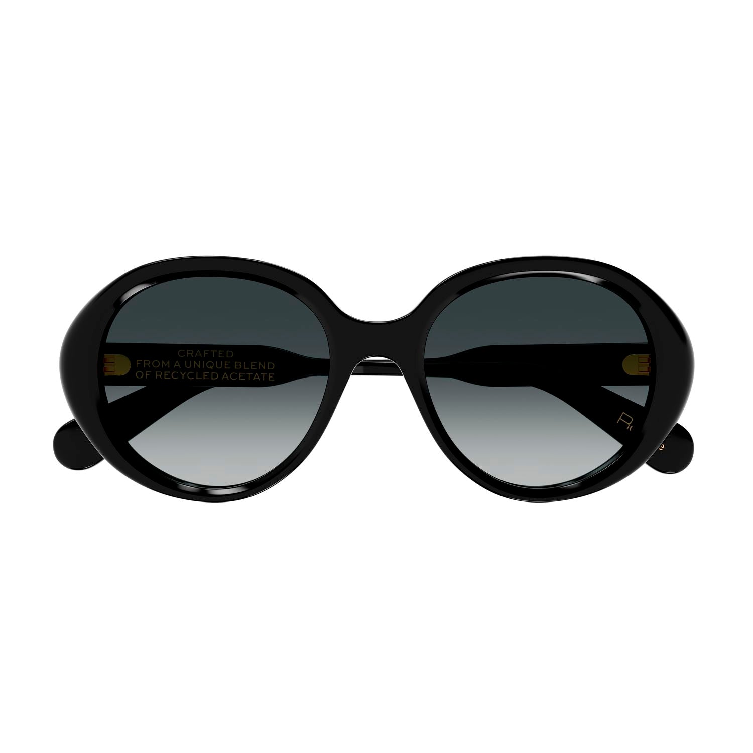 CH0221S Black recycled acetate Sunglasses - Shiny Black