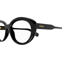 CH0223O Black recycled acetate Optical Frames - Shiny Solid Black