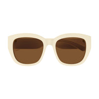 AM0451SA Ivory recycled acetate Sunglasses - Shiny Solid Ivory