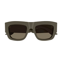 AM0449S Brown recycled acetate Sunglasses - Shiny Solid Taupe