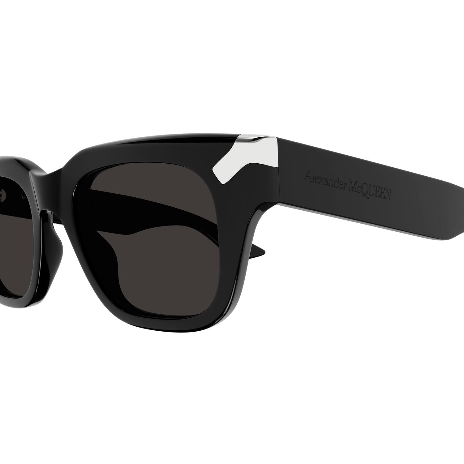 AM0439S Black recycled acetate Sunglasses - Shiny Black