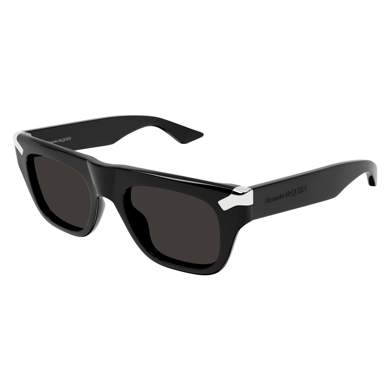 AM0441S Black recycled acetate Sunglasses - Shiny Black