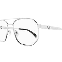 AM0459O Silver metal Optical Frames - Shiny Silver