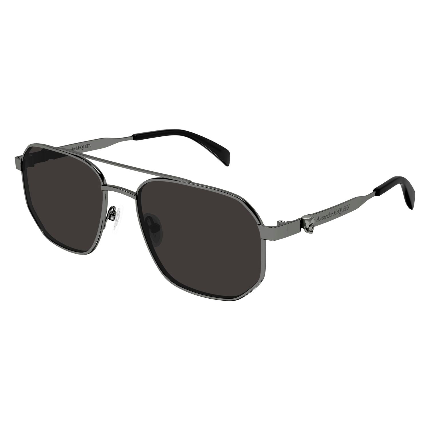 AM0458S Ruthenium metal Sunglasses - Shiny Ruthenium