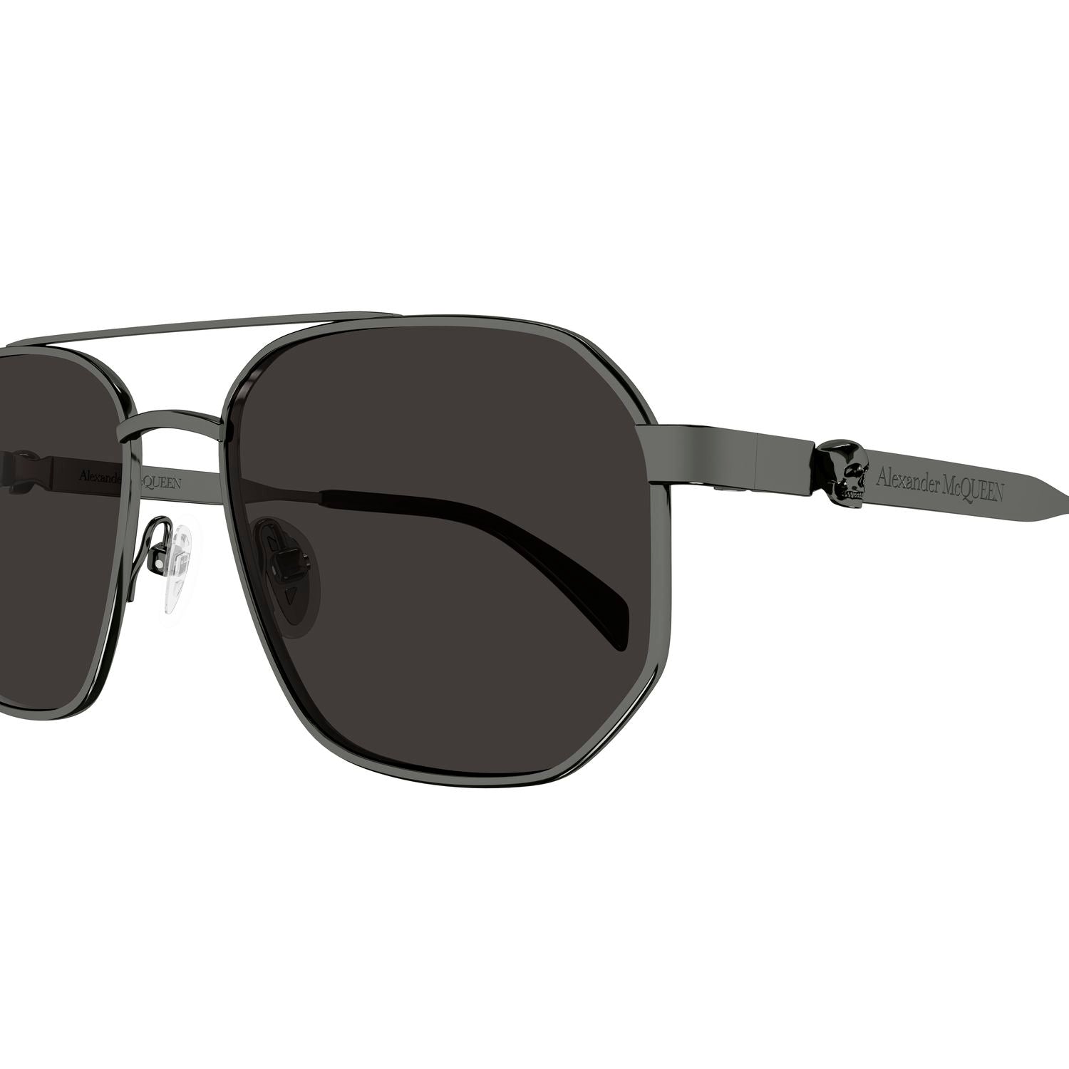 AM0458S Ruthenium metal Sunglasses - Shiny Ruthenium