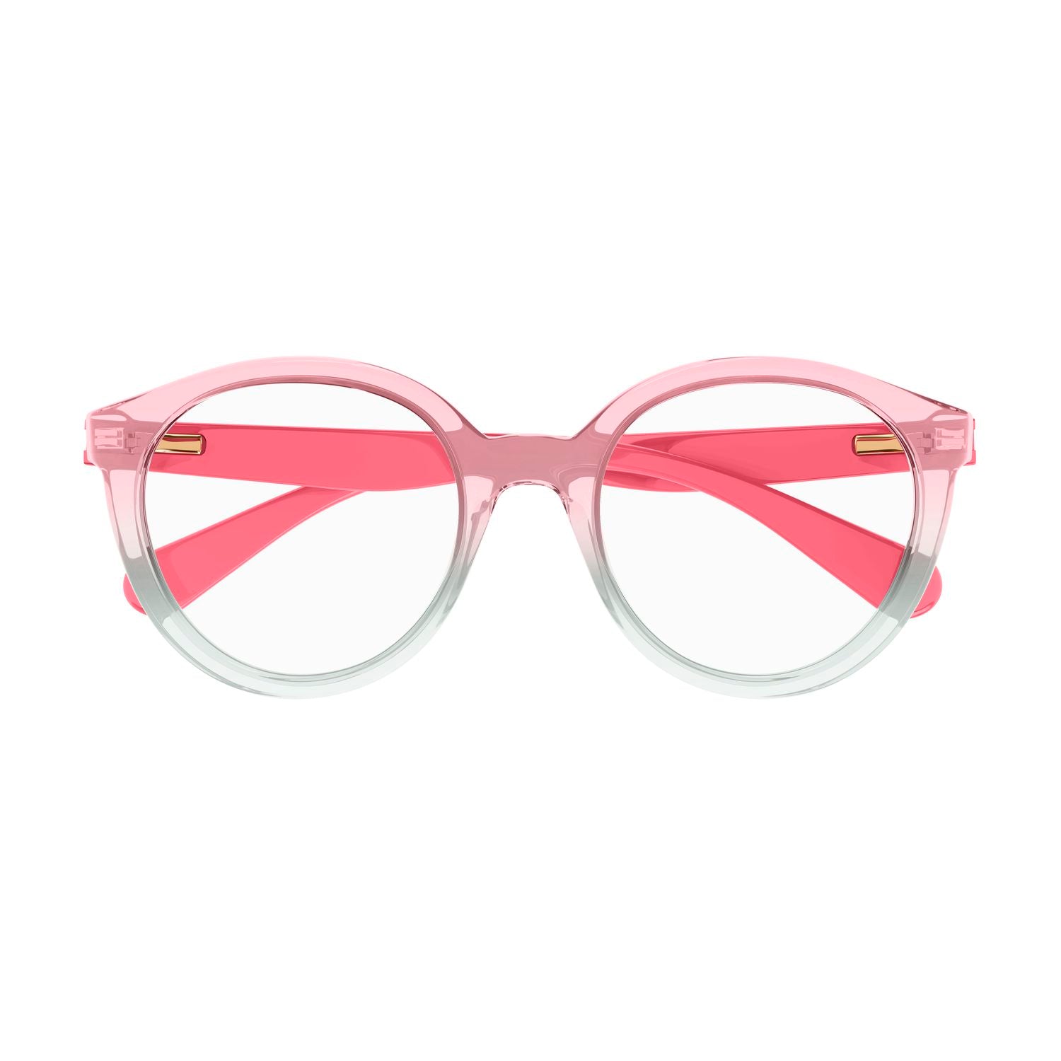 CC0022O Pink recycled acetate Optical Frames - Shiny Transparent Pink
