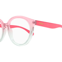 CC0022O Pink recycled acetate Optical Frames - Shiny Transparent Pink