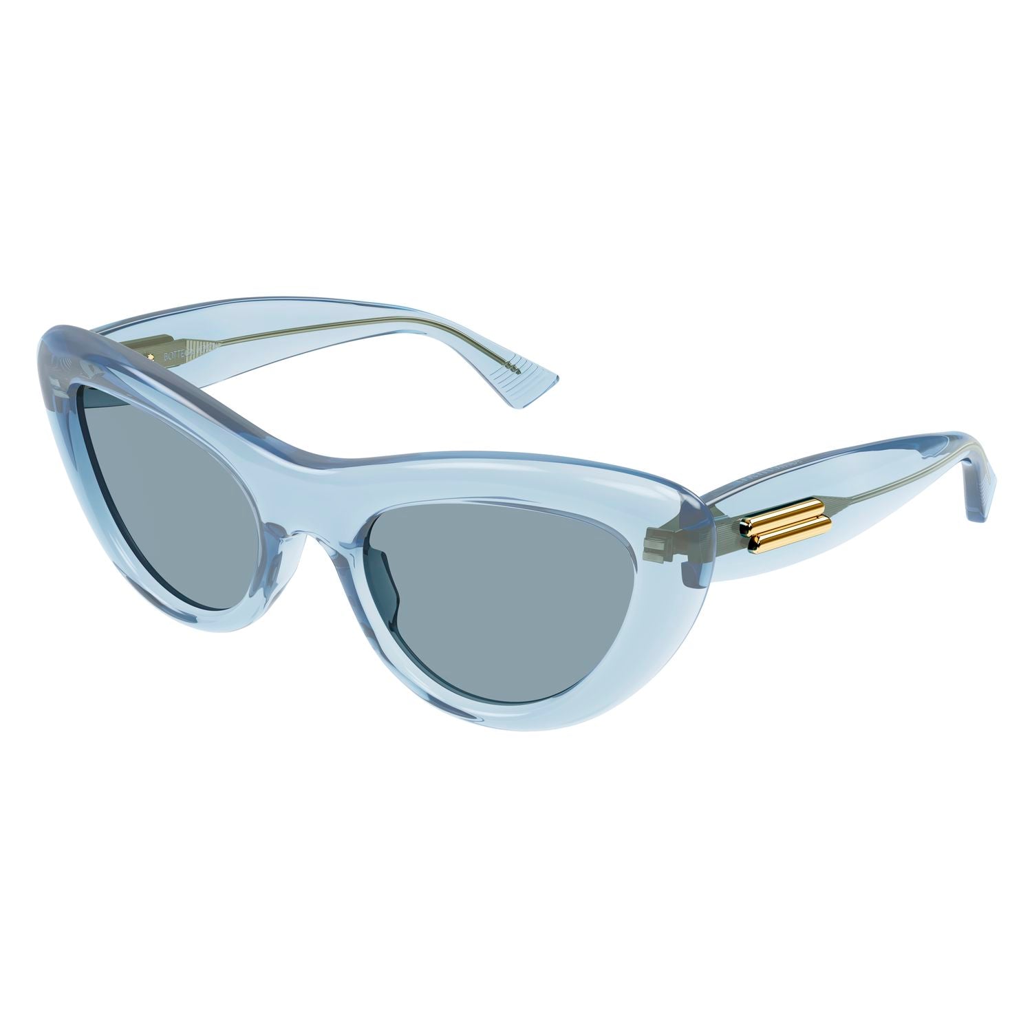 BV1282S Light-Blue recycled acetate Sunglasses - Shiny Transparent Light-Blue