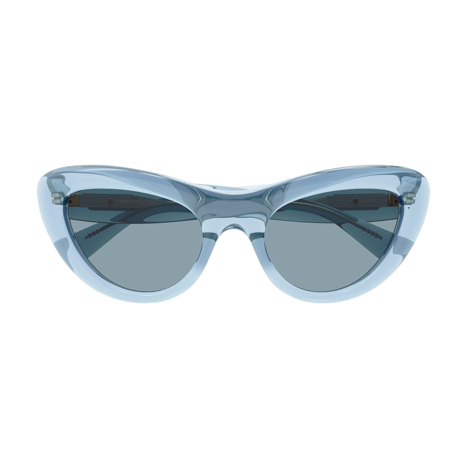 BV1282S Light-Blue recycled acetate Sunglasses - Shiny Transparent Light-Blue