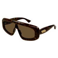 BV1281S Havana recycled acetate Sunglasses - Shiny Havana